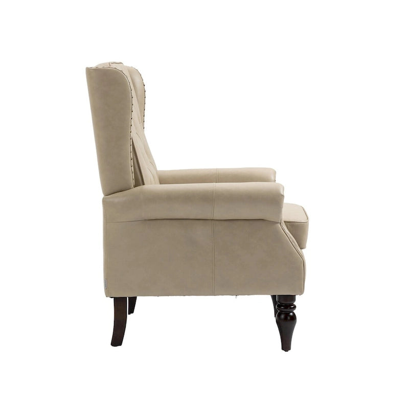 Fauteuil en bois - Fauteuil d'appoint moderne pour salon - 74,5 x 80 x 100 cm