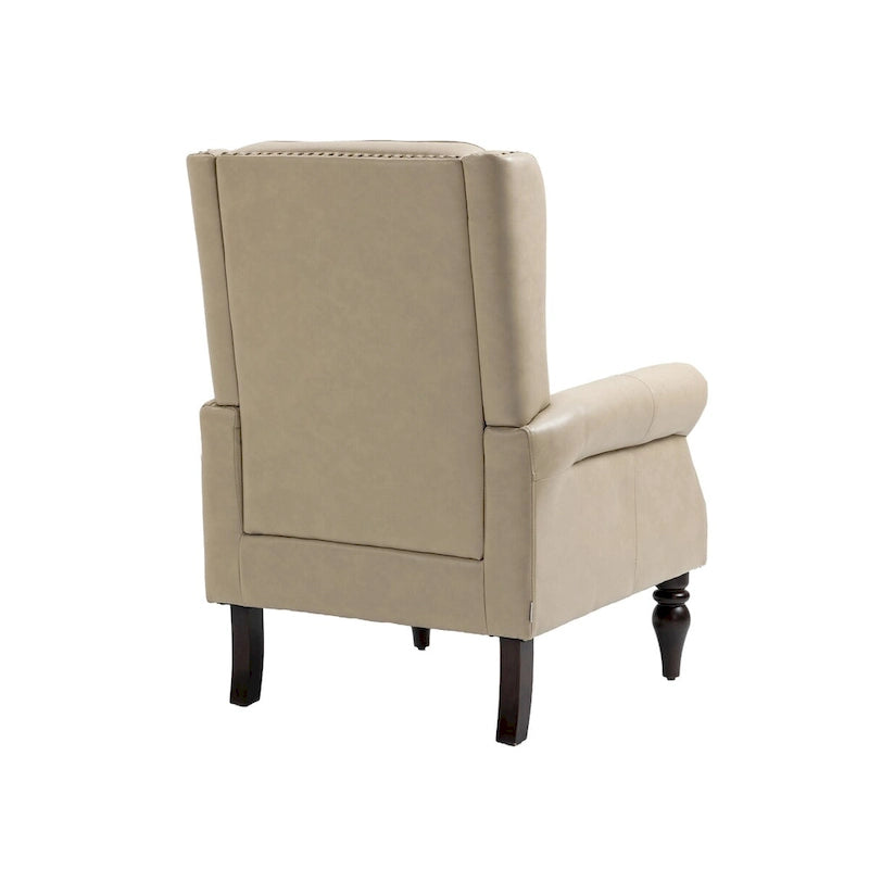 Fauteuil en bois - Fauteuil d'appoint moderne pour salon - 74,5 x 80 x 100 cm