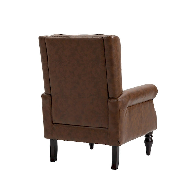 Fauteuil en bois - Fauteuil d'appoint moderne pour salon - 74,5 x 80 x 100 cm