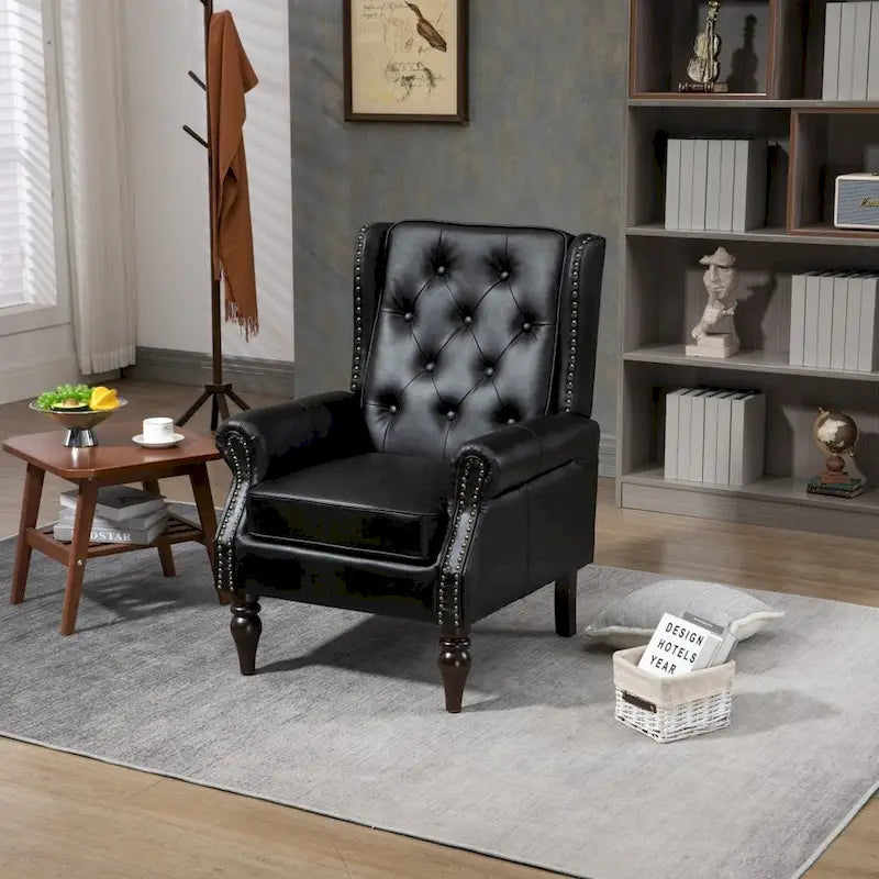 Fauteuil en bois - Fauteuil d'appoint moderne pour salon - 74,5 x 80 x 100 cm