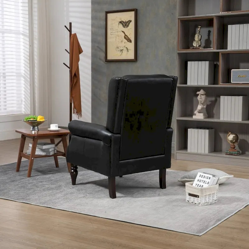 Fauteuil en bois - Fauteuil d'appoint moderne pour salon - 74,5 x 80 x 100 cm