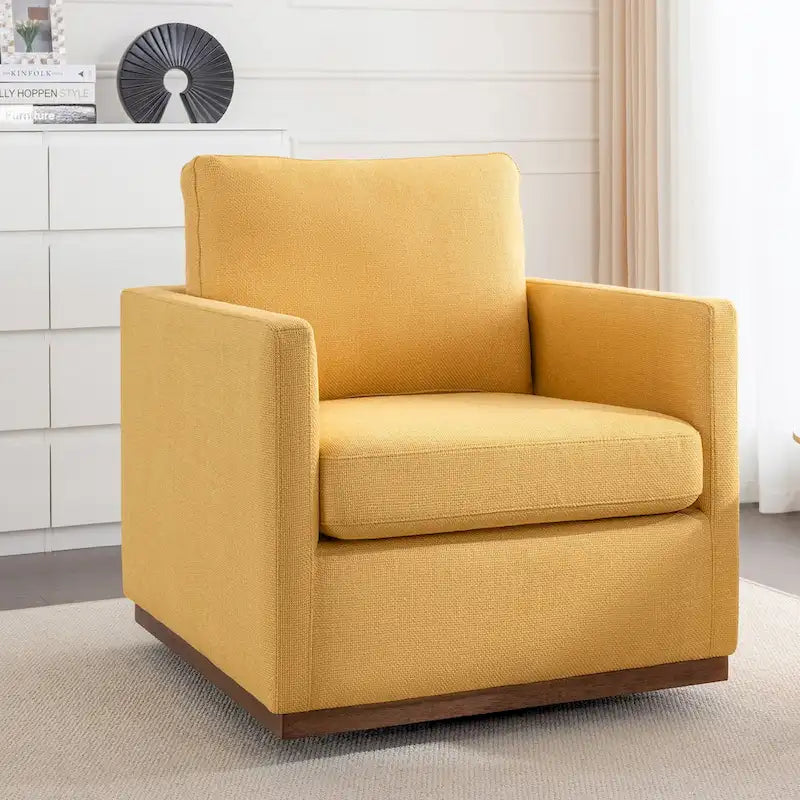 Fauteuil pivotant d'appoint moderne du milieu du siècle pour salon