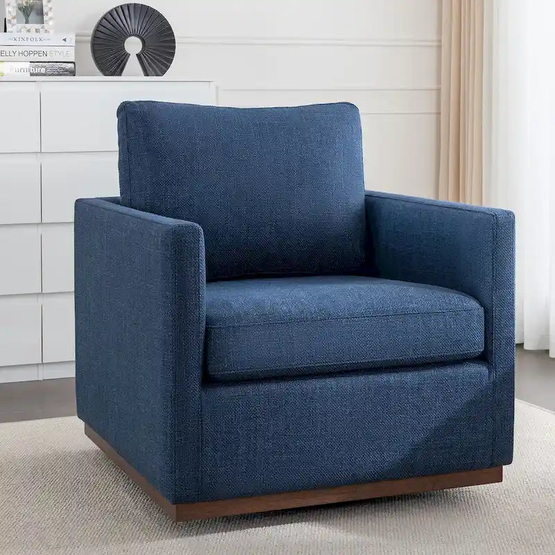 Fauteuil pivotant d'appoint moderne du milieu du siècle pour salon