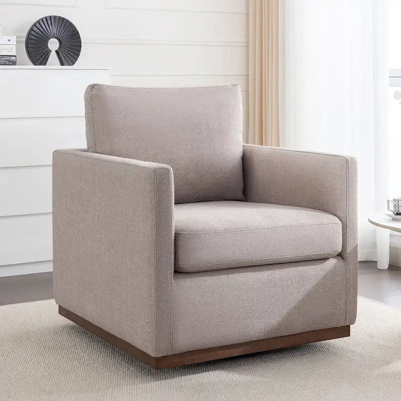 Fauteuil pivotant d'appoint moderne du milieu du siècle pour salon