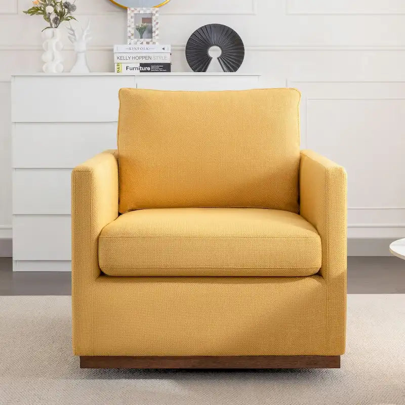 Fauteuil pivotant d'appoint moderne du milieu du siècle pour salon