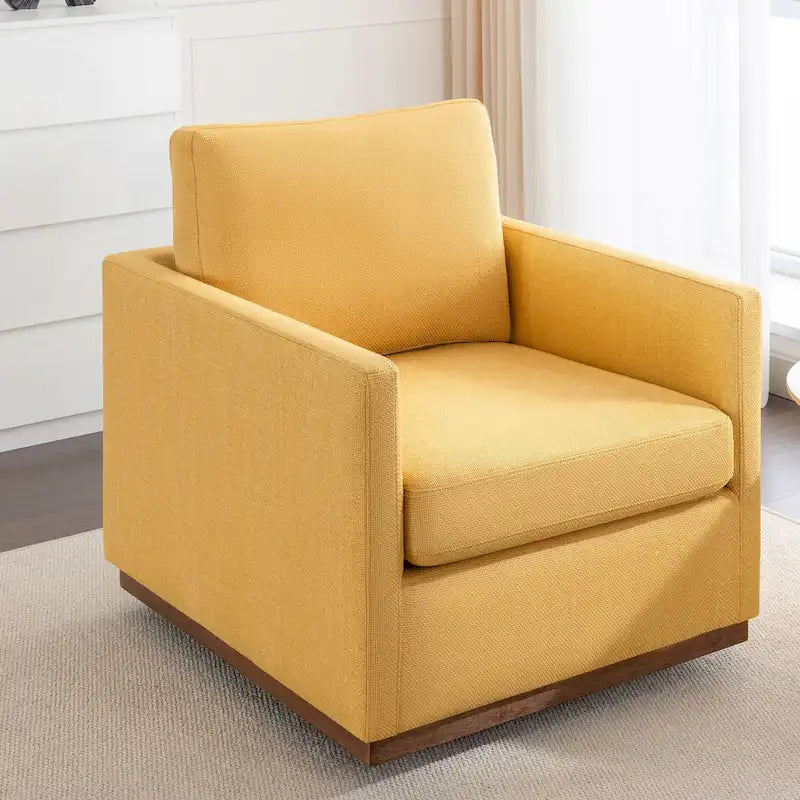 Fauteuil pivotant d'appoint moderne du milieu du siècle pour salon