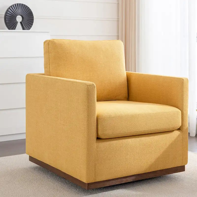 Fauteuil pivotant d'appoint moderne du milieu du siècle pour salon