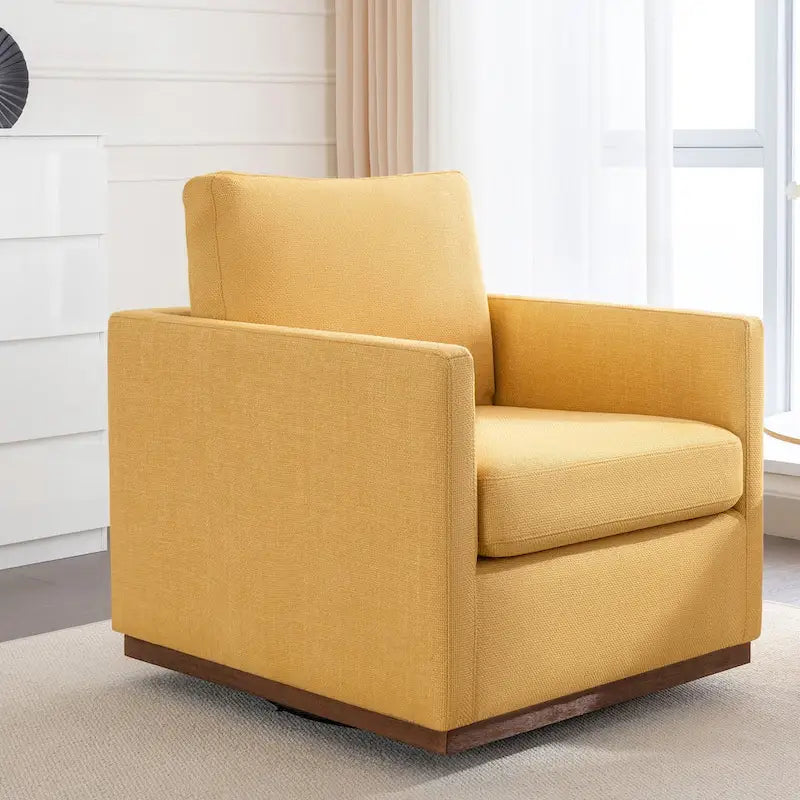 Fauteuil pivotant d'appoint moderne du milieu du siècle pour salon