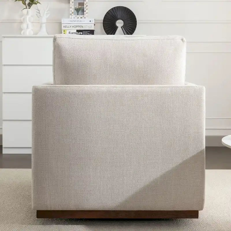 Fauteuil pivotant d'appoint moderne du milieu du siècle pour salon