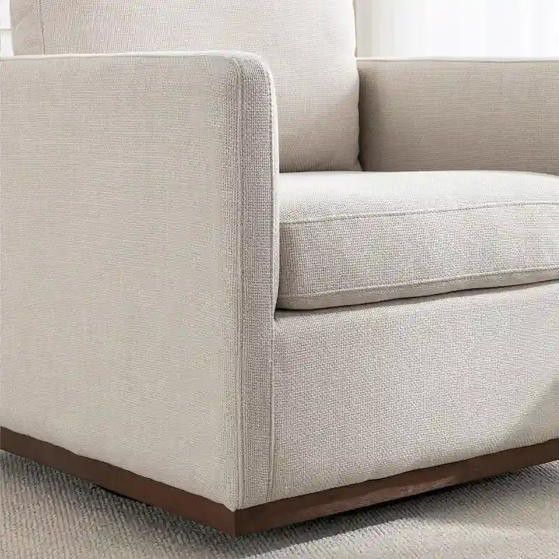 Fauteuil pivotant d'appoint moderne du milieu du siècle pour salon