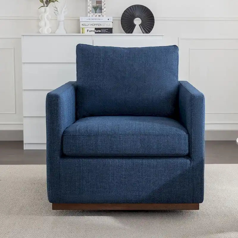 Fauteuil pivotant d'appoint moderne du milieu du siècle pour salon