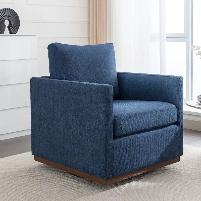 Fauteuil pivotant d'appoint moderne du milieu du siècle pour salon