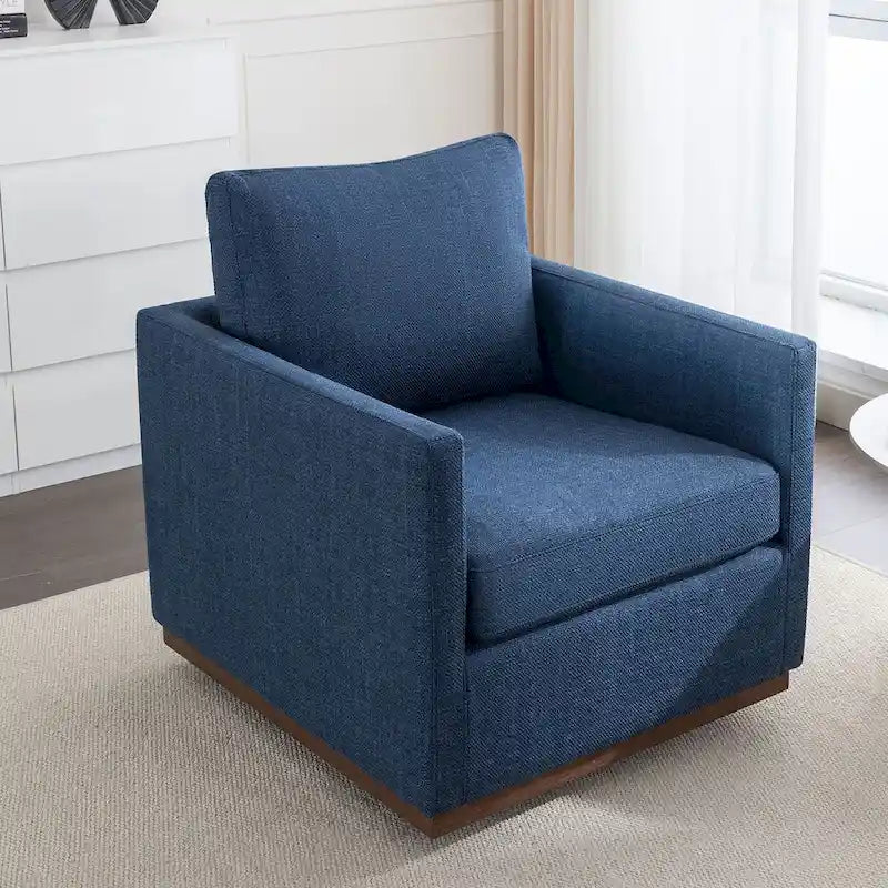 Fauteuil pivotant d'appoint moderne du milieu du siècle pour salon