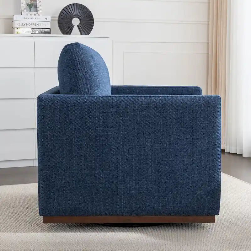 Fauteuil pivotant d'appoint moderne du milieu du siècle pour salon