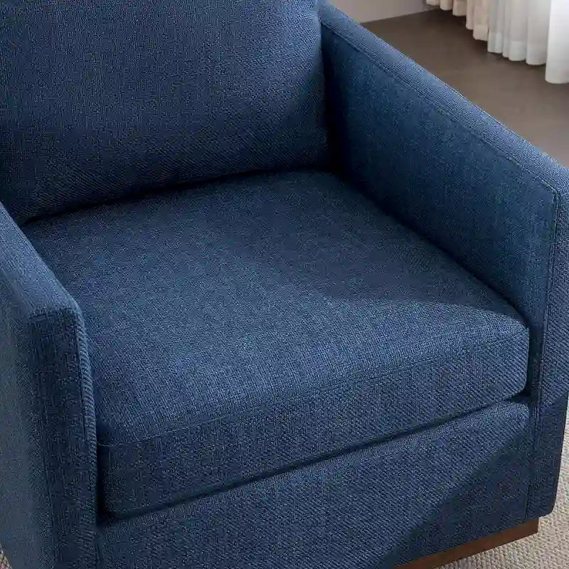 Fauteuil pivotant d'appoint moderne du milieu du siècle pour salon