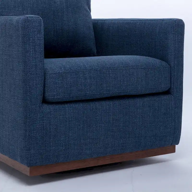 Fauteuil pivotant d'appoint moderne du milieu du siècle pour salon