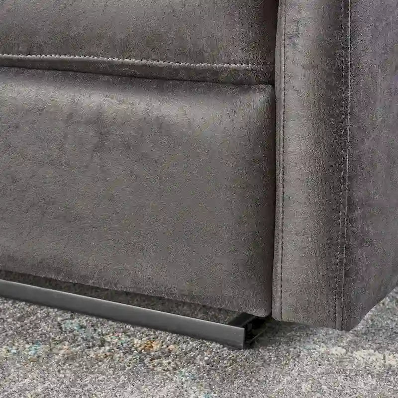Fauteuil inclinable deux places en tissu moderne avec coussins moelleux par Christopher Knight Home