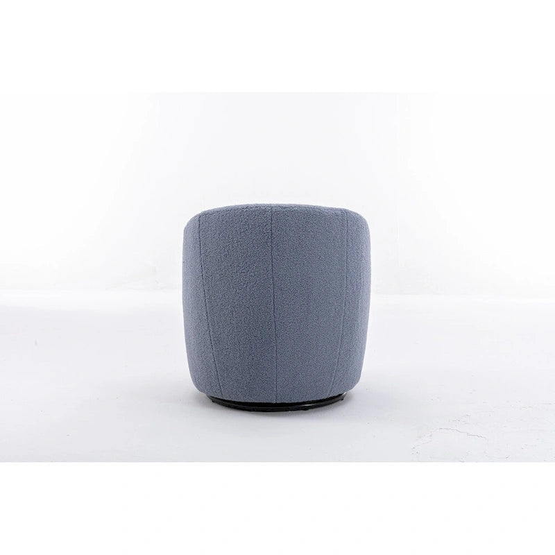 Fauteuil d'appoint pivotant en tissu Teddy, fauteuil club