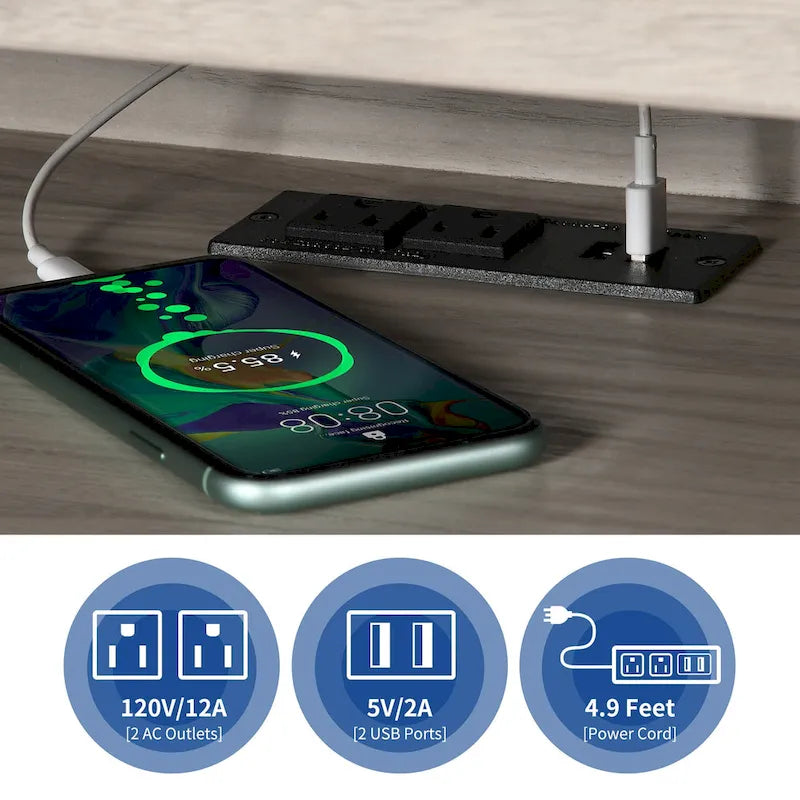 Meuble TV de ferme Moasis pour téléviseur jusqu'à 75 pouces, console média avec porte coulissante de style grange et lumières LED