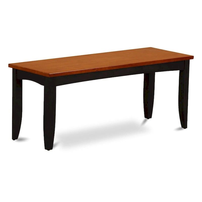 Banc de salle à manger Parfait de East West Furniture avec siège en bois massif (options de couleur de finition)