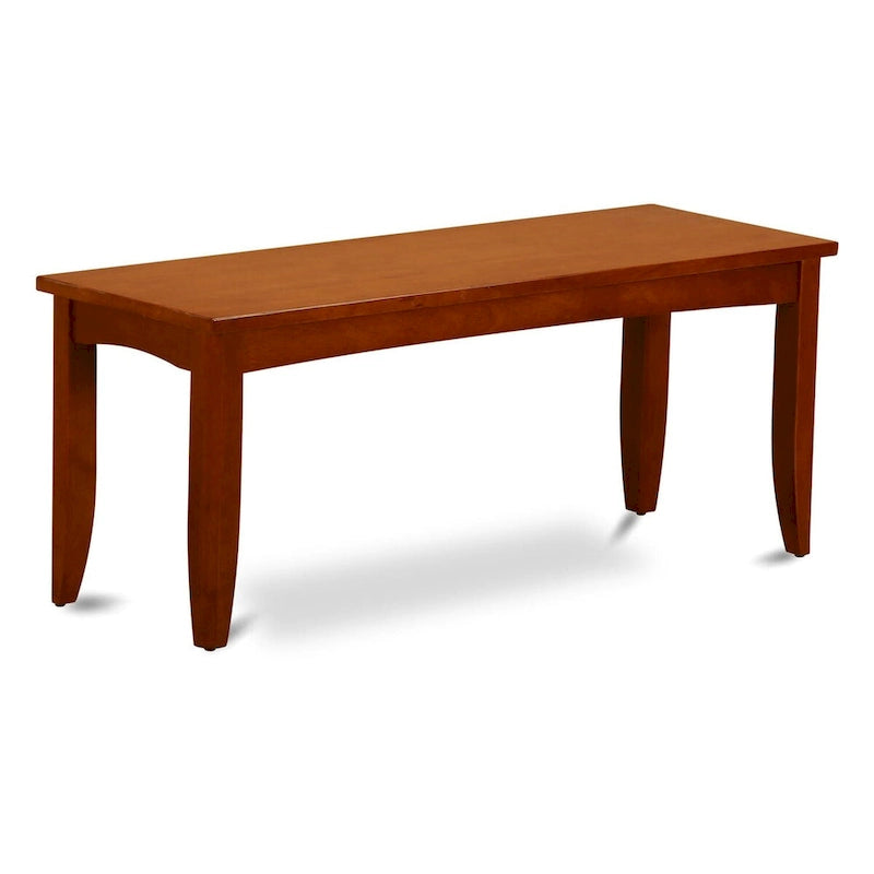 Banc de salle à manger Parfait de East West Furniture avec siège en bois massif (options de couleur de finition)