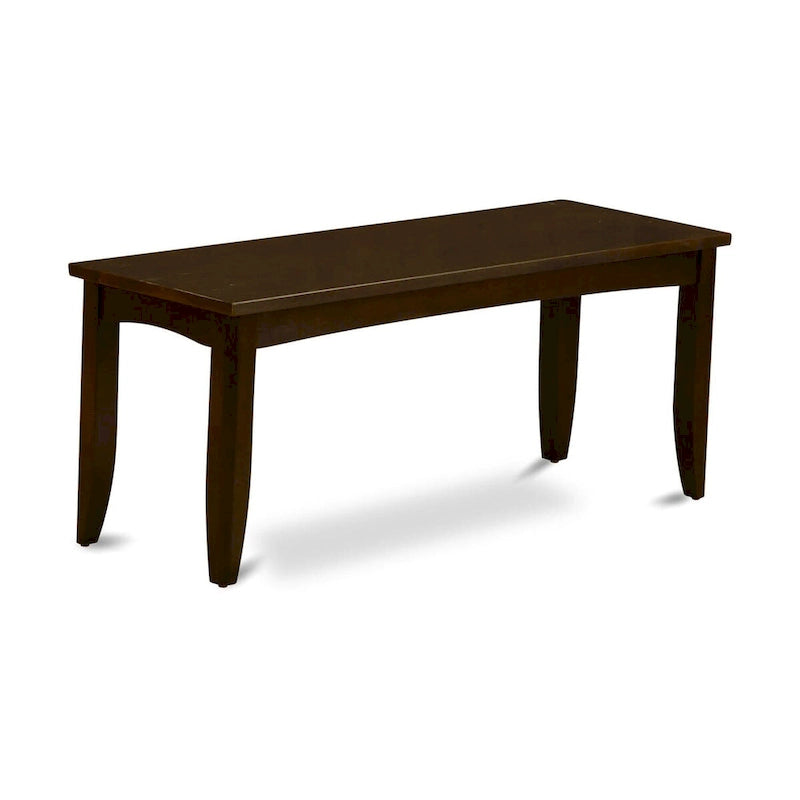 Banc de salle à manger Parfait de East West Furniture avec siège en bois massif (options de couleur de finition)