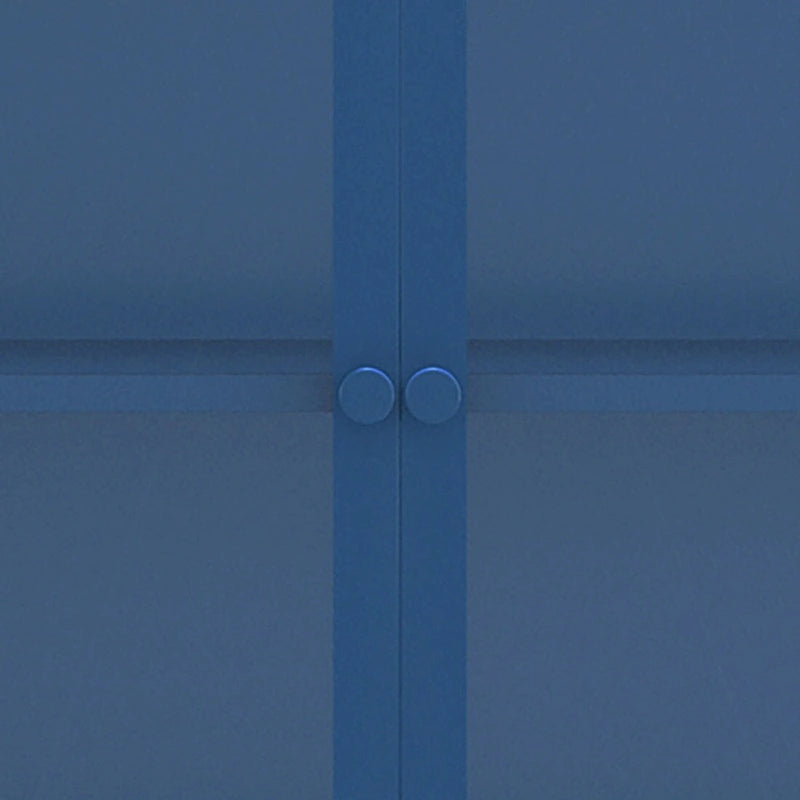 Meuble de rangement moderne et minimaliste en verre trempé à 3 faces avec quatre portes