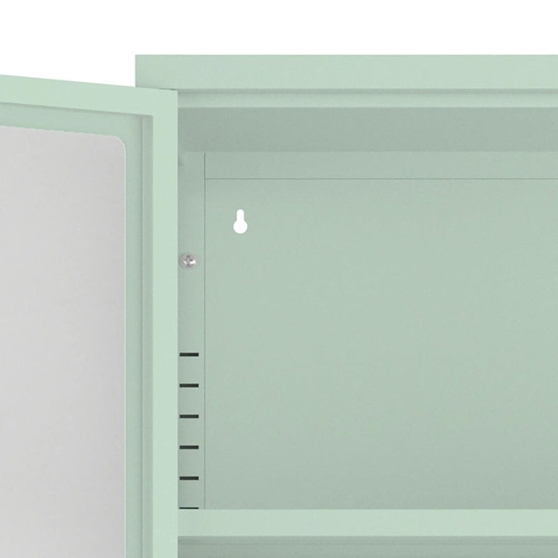 Meuble de rangement moderne et minimaliste en verre trempé à 3 faces avec quatre portes