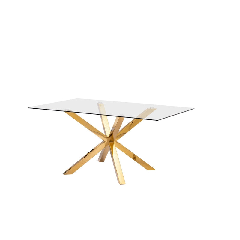 Ensemble de salle à manger 5 pièces en verre contemporain de qualité supérieure