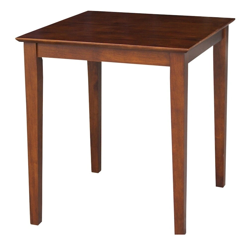Table en bois fini expresso The Gray Barn Cattail Abode avec pieds Shaker - Expresso
