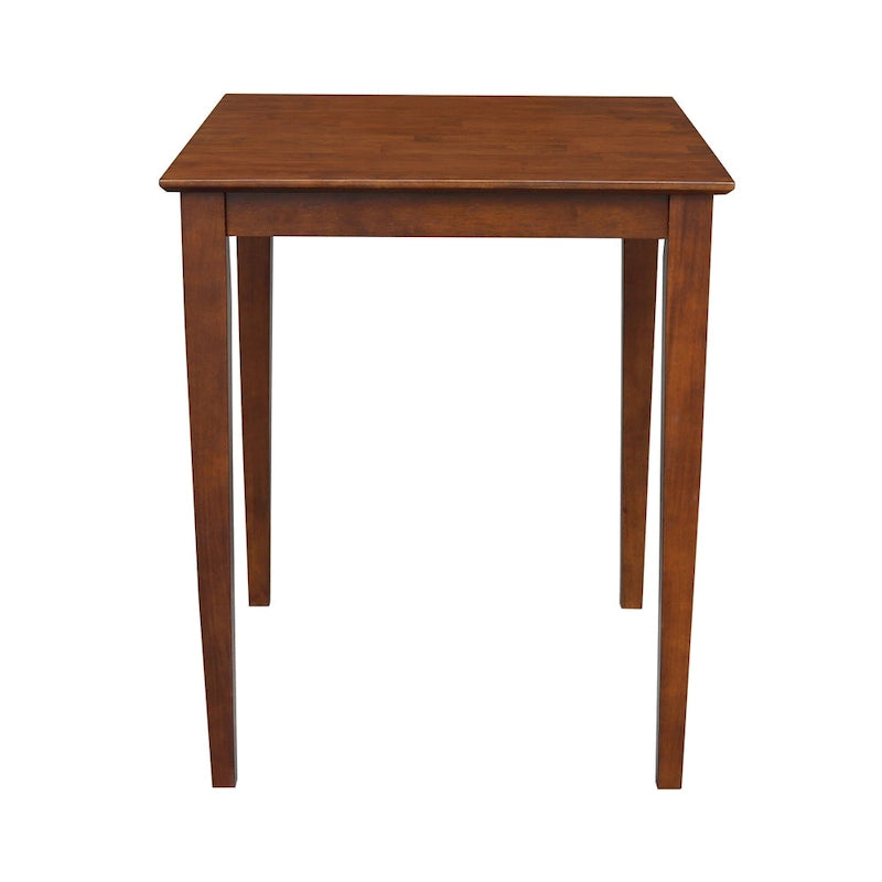 Table en bois fini expresso The Gray Barn Cattail Abode avec pieds Shaker - Expresso