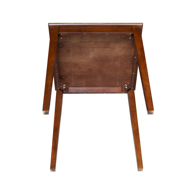 Table en bois fini expresso The Gray Barn Cattail Abode avec pieds Shaker - Expresso