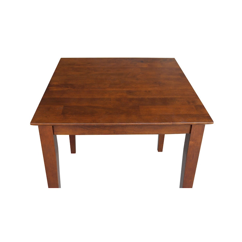 Table en bois fini expresso The Gray Barn Cattail Abode avec pieds Shaker - Expresso