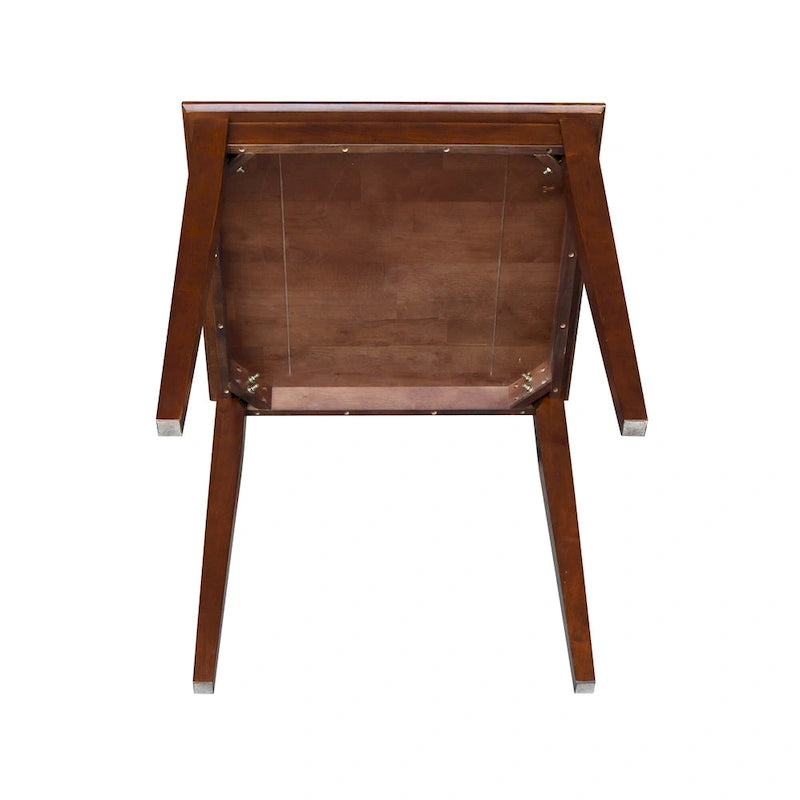 Table en bois fini expresso The Gray Barn Cattail Abode avec pieds Shaker - Expresso