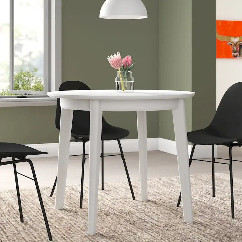 Table ronde Atle en noir mat