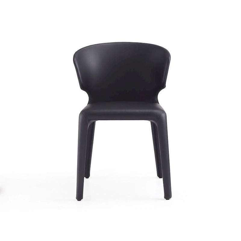 Chaise de salle à manger Carson Carrington Idloken rembourrée en cuir - N/A