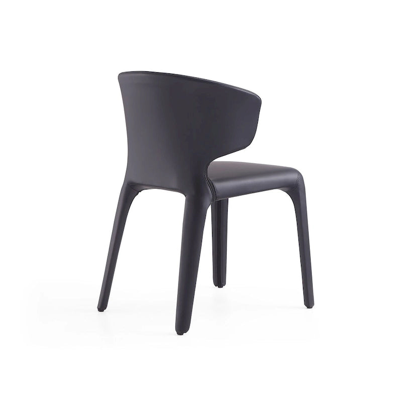 Chaise de salle à manger Carson Carrington Idloken rembourrée en cuir - N/A