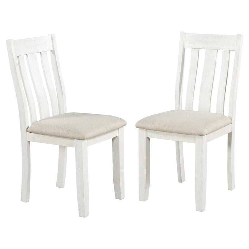 Ensemble de salle à manger 7 pièces de style rétro avec table extensible et 6 chaises rembourrées