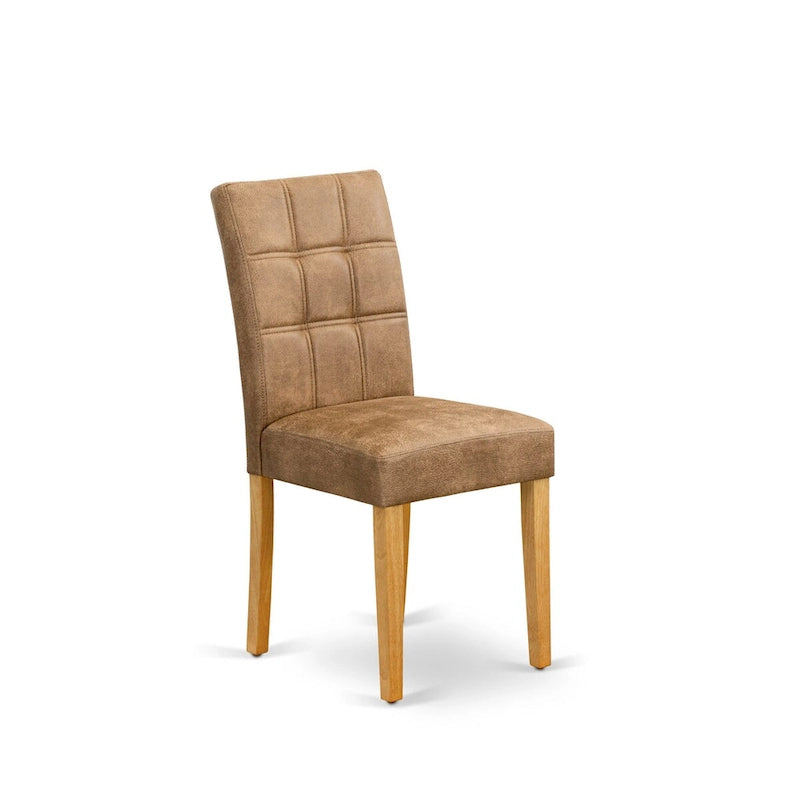 East West Furniture – Ensemble de salle à manger avec table rectangulaire et chaises, chêne (options de pièces)