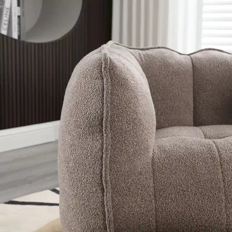 Pouf poire Roomfitters avec rembourrage en mousse haute résilience pour salon