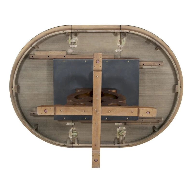 Ensemble de salle à manger fonctionnel rétro 5 pièces, une rallonge de 40 cm et 4 chaises rembourrées pour salle à manger et cuisine