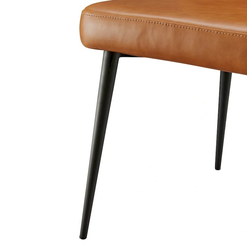 Chaise de salle à manger Elodie en PU (Lot de 2)