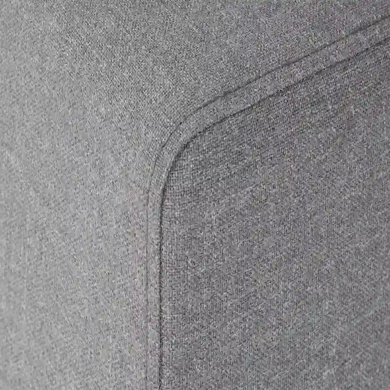 Canapé d'angle modulable 11 places Anka en lin gris, rembourrage en duvet, par iNSPIRE Q Modern