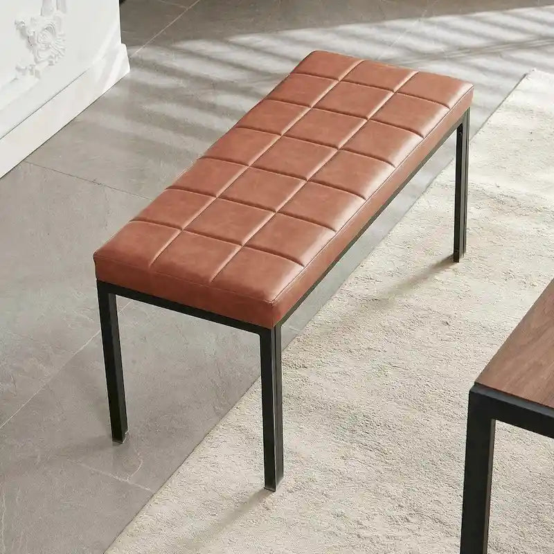 Banc de salle à manger Howtai 36.6 en similicuir rembourré