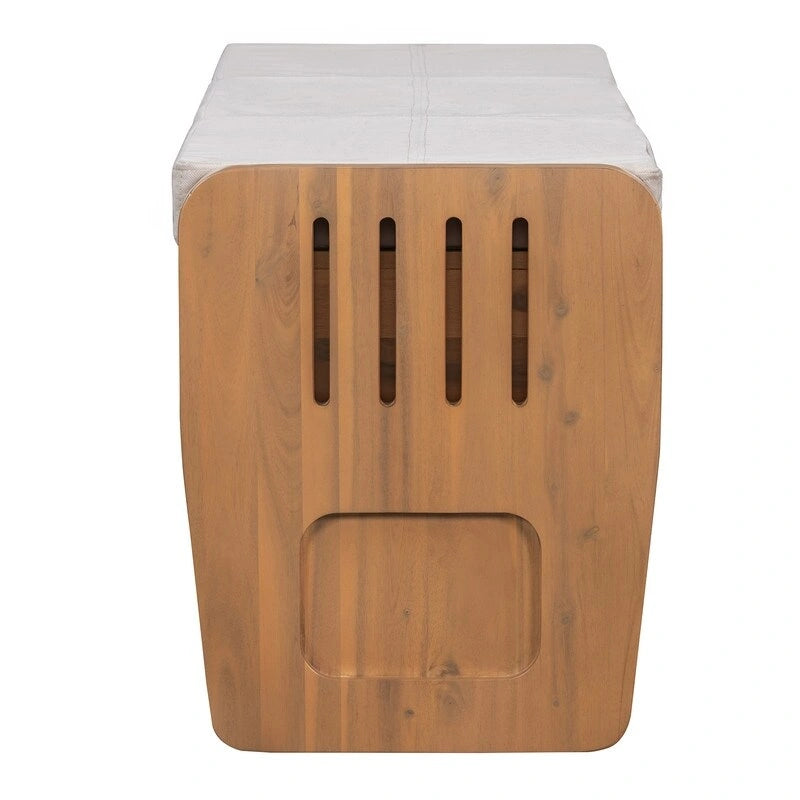 Banc de rangement avec 2 tiroirs et espace de rangement dissimulé