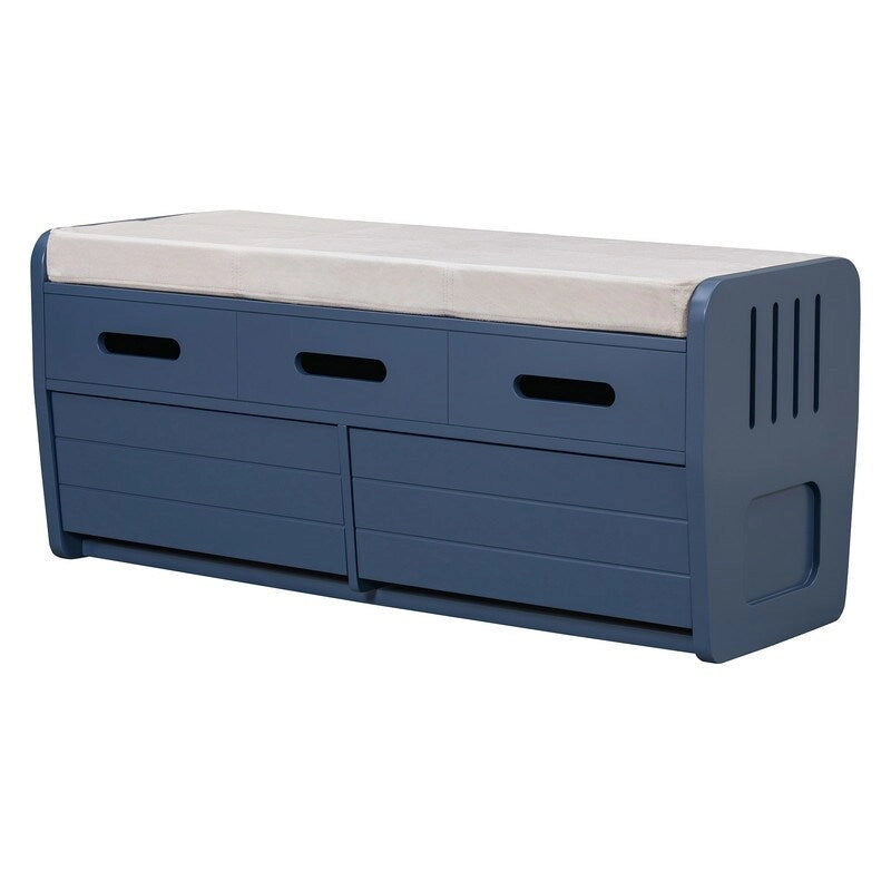 Banc de rangement avec 2 tiroirs et espace de rangement dissimulé