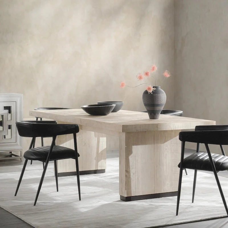 Table à manger en pin recyclé Classic Home Lynx 94 - 94L x 40P x 30H