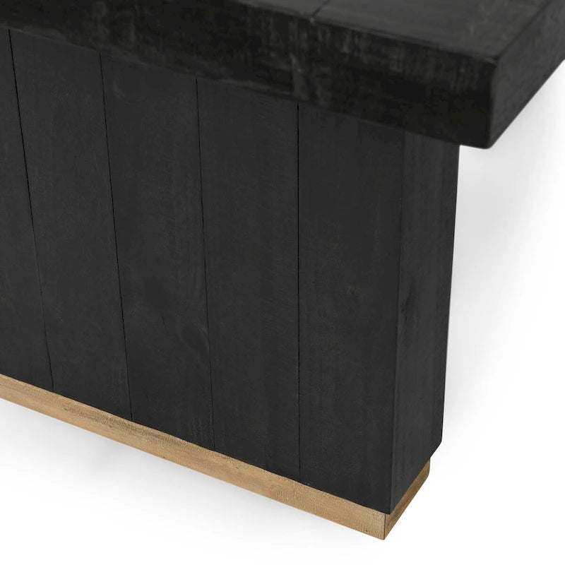 Table à manger en pin recyclé Classic Home Lynx 94 - 94L x 40P x 30H