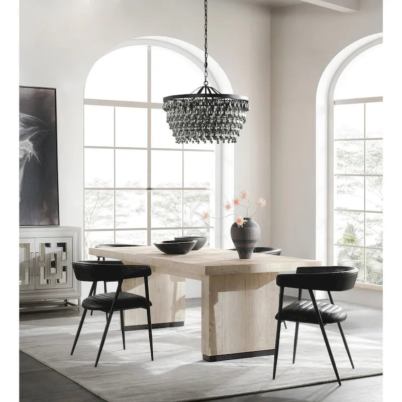 Table à manger en pin recyclé Classic Home Lynx 94 - 94L x 40P x 30H