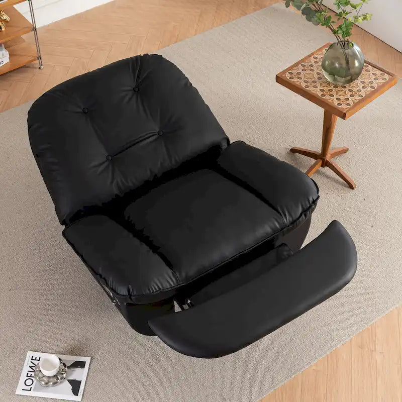 Fauteuil inclinable pivotant électrique avec chargeur USB et lecteur de musique Bluetooth
